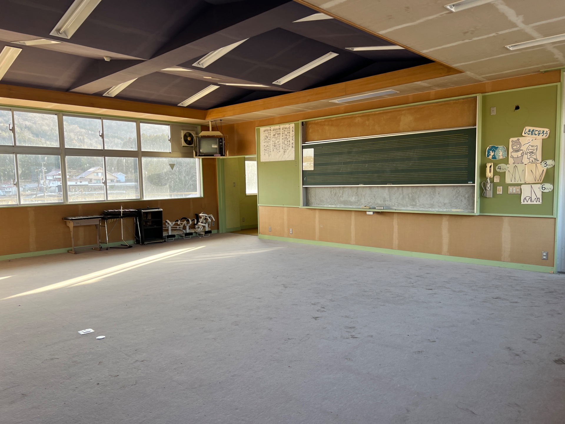 ３階の奥・音楽室だった部屋