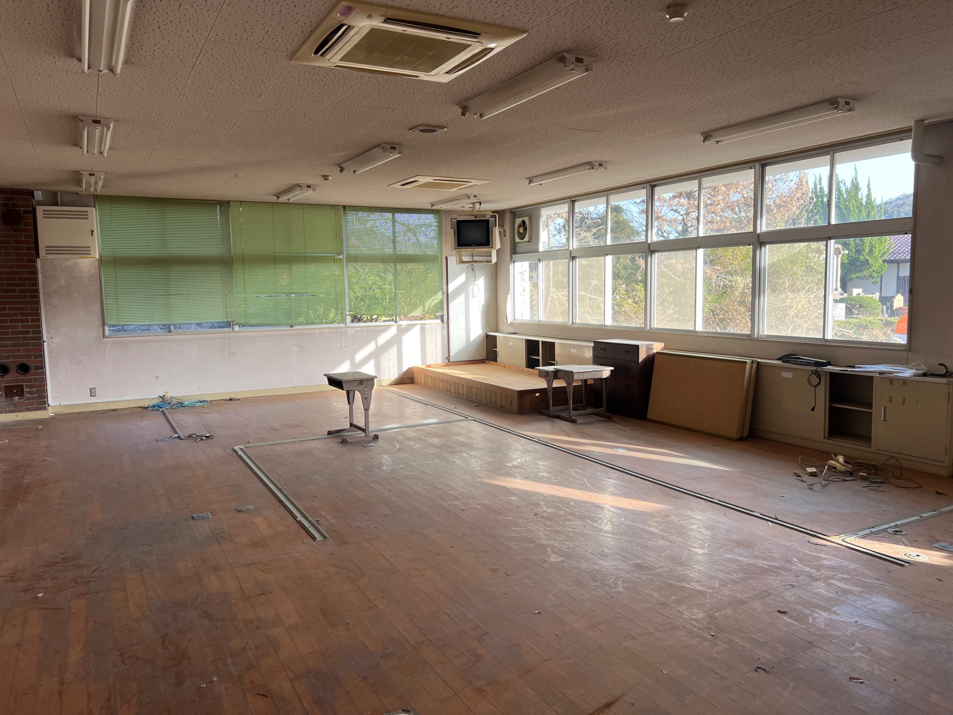 1階の職員室だった部屋