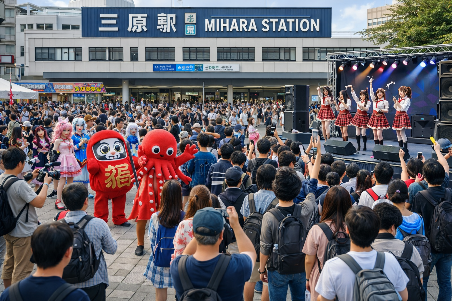 三原駅前活性化イベント